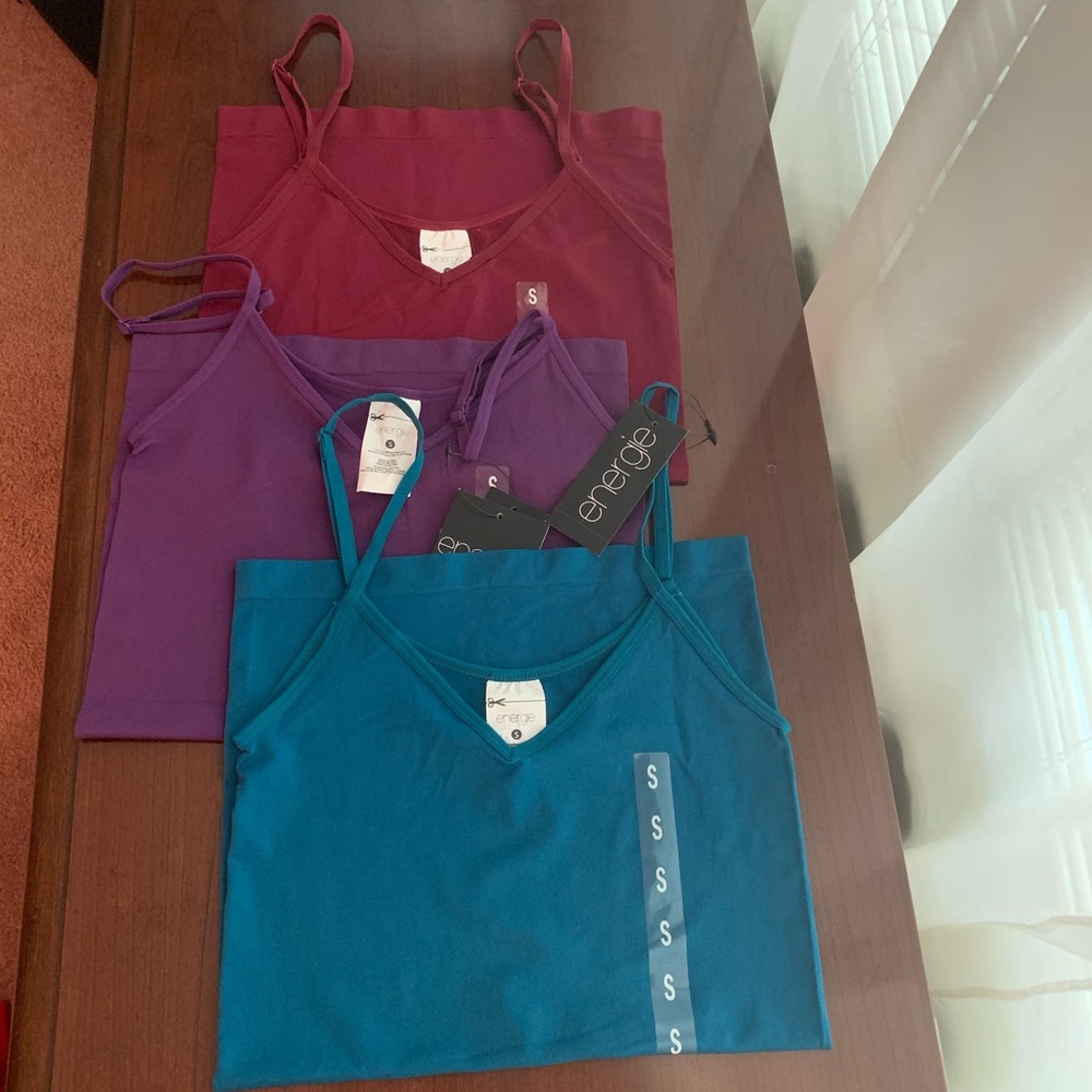 NEW Energie Nylon Spandex Juniors Basic Cami